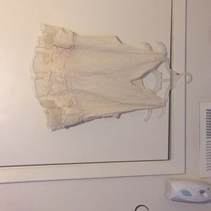 A white dotted blouse